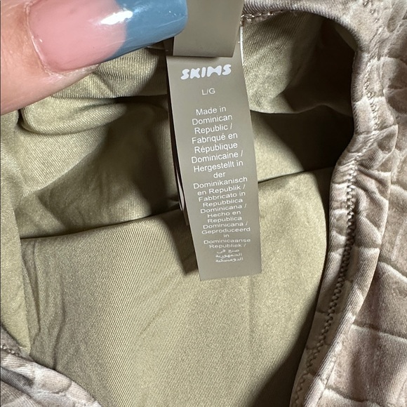 SKIMS Brown Textured One Piece Swimsuit - Picture 3 of 5